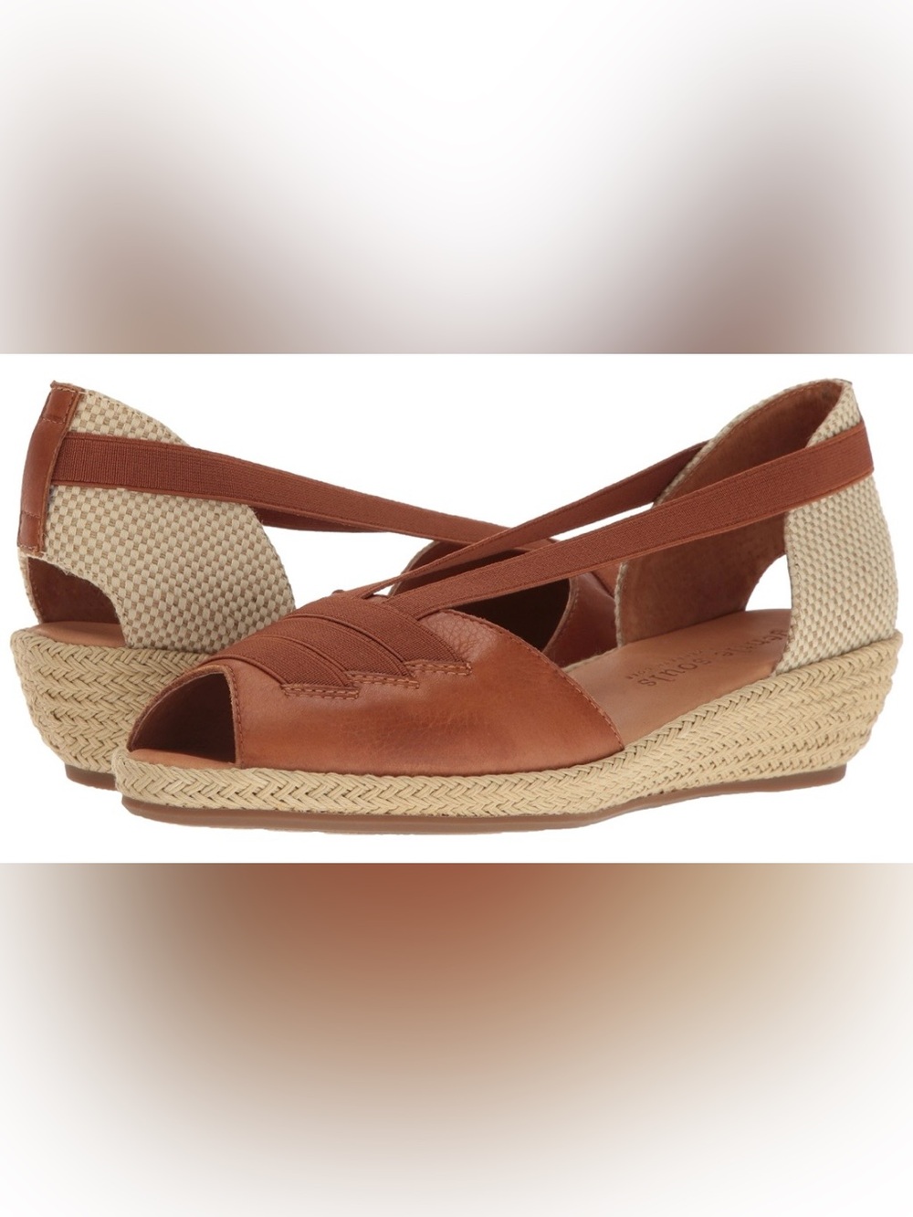 Kenneth Cole Espadrille Peep-Toe Wedges